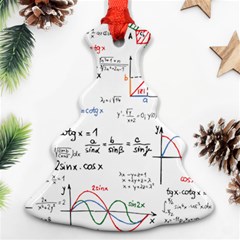 Math Formula Pattern Ornament (christmas Tree)  by Wegoenart