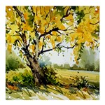 Landscape Painting Meadow Garden Banner and Sign 4  x 4  Front