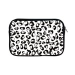 Black And White Leopard Print Jaguar Dots Apple iPad Mini Zipper Cases Front