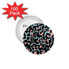 Blue And Pink Jaguar Dots Leopard Black And White Leopard Print Jaguar Dots 1 75  Buttons (100 Pack)  by ConteMonfrey