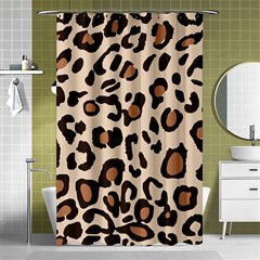 Leopard Jaguar Dots Shower Curtain 48  X 72  (small)  by ConteMonfrey