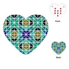 Mosaic Playing Cards Single Design (heart) by nateshop