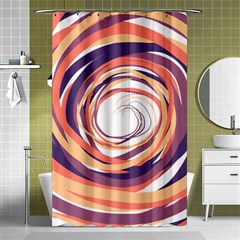 Illustration Colorful Yellow Purple Orange Shower Curtain 48  X 72  (small)  by Wegoenart