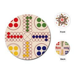 Ludo Game Playing Cards Single Design (round) by Wegoenart