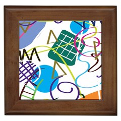 Abstract Pattern Framed Tile by Wegoenart