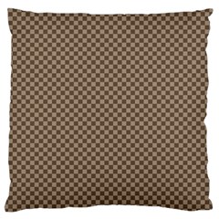 Brown Square Squares Template Background Diamond Pattern Large Flano Cushion Case (one Side) by Wegoenart