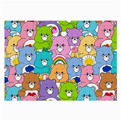 Care Bears Bear Background Cartoon Large Glasses Cloth by Sudhe