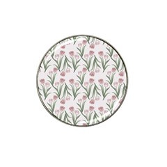 Illustration Flower Floral Design Pattern Hat Clip Ball Marker by Amaryn4rt