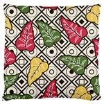 Vectoe Leaves Foliage Batik Seamless Pattern Large Flano Cushion Case (Two Sides) Back