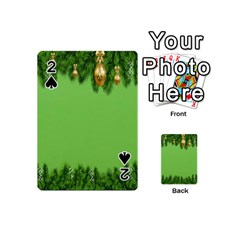 New-year-green Playing Cards 54 Designs (mini) by nateshop