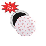 Small Cute Hearts 1.75  Magnets (10 pack)  Front