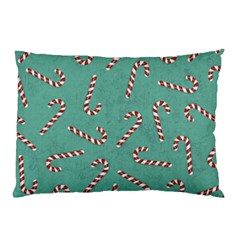 Christmas Candy Cane Background Pillow Case by danenraven