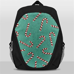 Christmas Candy Cane Background Backpack Bag by danenraven