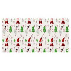 Santa Claus Snowman Christmas Banner And Sign 4  X 2  by artworkshop