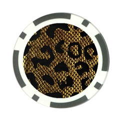 Metallic Snake Skin Pattern Poker Chip Card Guard by BangZart