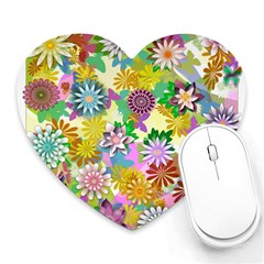 Illustration-pattern-abstract Heart Mousepads by Pakrebo