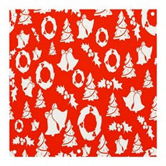 Orange  Card Christmas December Banner And Sign 3  X 3  by artworkshop