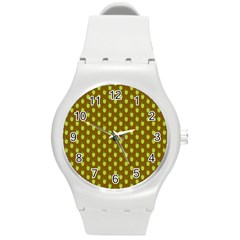 All The Green Apples  Round Plastic Sport Watch (m) by ConteMonfrey