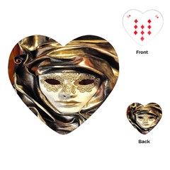 Artistic Venetian Mask Playing Cards Single Design (heart) by ConteMonfrey