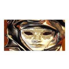 Artistic Venetian Mask Satin Wrap 35  X 70  by ConteMonfrey