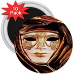 Venetian Mask 3  Magnets (10 pack)  Front