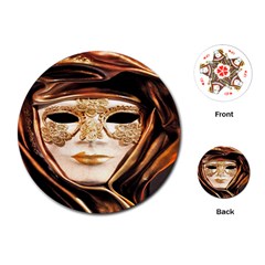 Venetian Mask Playing Cards Single Design (round) by ConteMonfrey