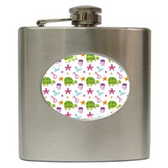 Turtle Animal Sea Life Hip Flask (6 Oz) by danenraven