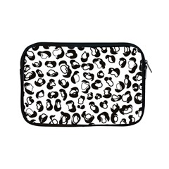 Black And White Leopard Print Jaguar Dots Apple Ipad Mini Zipper Case by ConteMonfreyShop