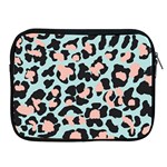 Blue And Pink Jaguar Dots Leopard Apple iPad Zipper Case Front