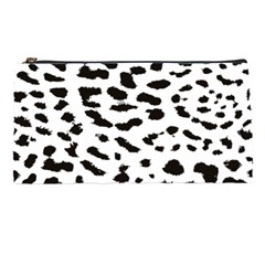 Leopard Print Jaguar Dots Black And White Pencil Case by ConteMonfreyShop