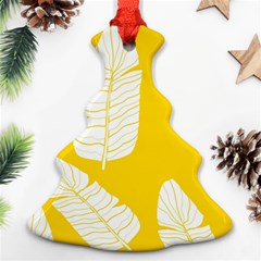 Yellow Banana Leaves Ornament (christmas Tree)  by ConteMonfreyShop