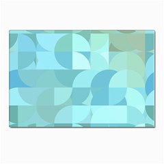 Geometric Ocean   Postcard 4 x 6  (pkg Of 10) by ConteMonfreyShop