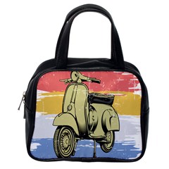 I`m Waiting On My Vespa Classic Handbag (one Side) by ConteMonfrey