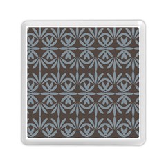 Floral Pattern Wallpaper Textile Memory Card Reader (square) by Wegoenart