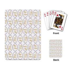 Background-cute-christmas Gold Playing Cards Single Design (rectangle) by nateshop