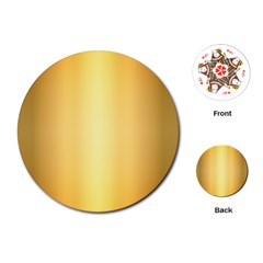 Background-gold Playing Cards Single Design (round) by nateshop