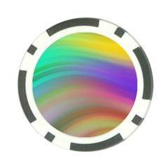 Background-rainbow Poker Chip Card Guard by nateshop