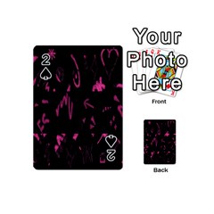 Doodles-black Playing Cards 54 Designs (mini) by nateshop