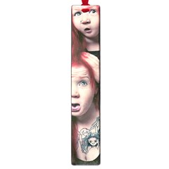 Creepy Monster Student At Classroom Large Book Marks by dflcprintsclothing