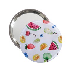 Fruit Summer Vitamin Watercolor 2 25  Handbag Mirrors by Wegoenart