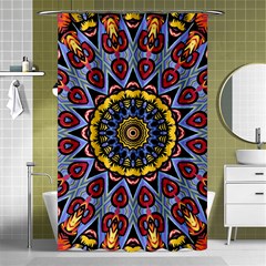 Kaleidoscope Mandala Colorful Shower Curtain 48  X 72  (small)  by Wegoenart