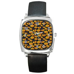 Jack O Lantern  Square Metal Watch by ConteMonfrey