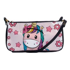 Cartoon Unicorn Fantasy Shoulder Clutch Bag by Jancukart