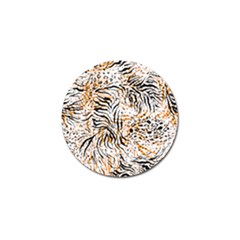 Tiger Pattern Background Golf Ball Marker (4 Pack) by danenraven