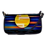 Background Abstract Horizon Shoulder Clutch Bag Front