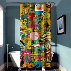 Cartoon Wallpapers Shower Curtain 36  X 72  (stall)  by Jancukart