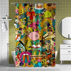 Cartoon Wallpapers Shower Curtain 48  X 72  (small)  by Jancukart