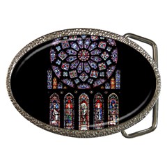 Chartres Cathedral Notre Dame De Paris Amiens Cath Stained Glass Belt Buckles by Wegoenart