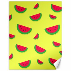 Watermelon Pattern Wallpaper Canvas 12  X 16  by Wegoenart