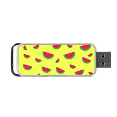 Watermelon Pattern Wallpaper Portable Usb Flash (two Sides) by Wegoenart